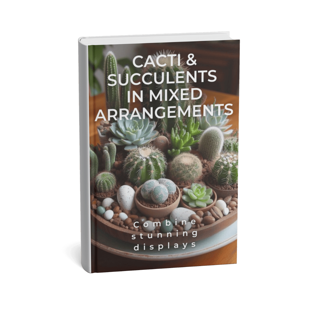 CACTI AND SUCCULENTS IN MIXED ARRANGEMENTS