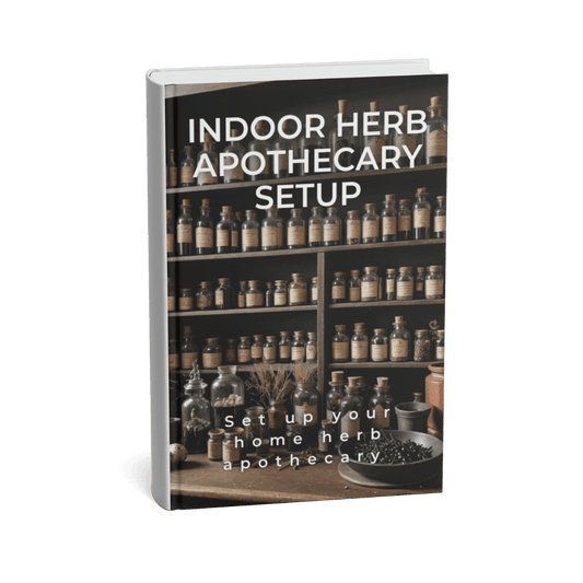 INDOOR HERB APOTHECARY SETUP